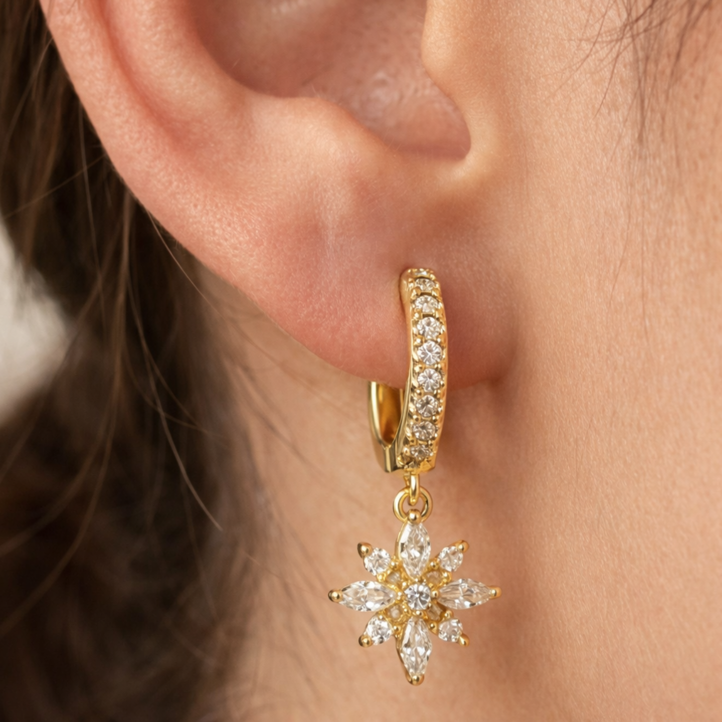 Aurora Hoops Goldplated